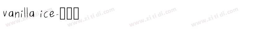 vanilla ice字体转换